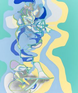 Oona Ratcliffe, "Momentary Drift," acrylic on canvas