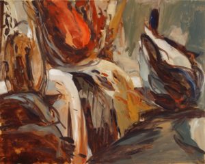 Oil Study for 'With Solitaries'