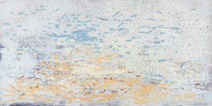 Laura Fayer, "Timeless," acrylic, Japanese paper on paper