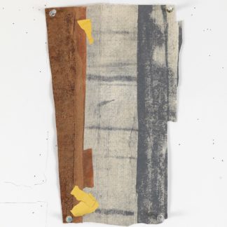 Eugene Brodsky, "Shard 4," ink on silk; framed