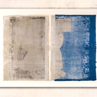 Eugene Brodsky, "W1 F2," ink on silk; framed