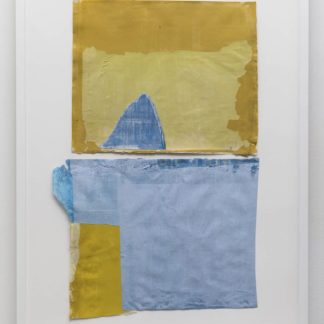 Eugene Brodsky, "W2 F2," ink on silk; framed