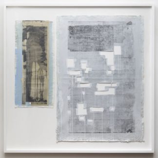 Eugene Brodsky, "W3 F2," ink on silk; framed