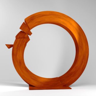Santiago Lozano, "Collapse Ring," weathering steel