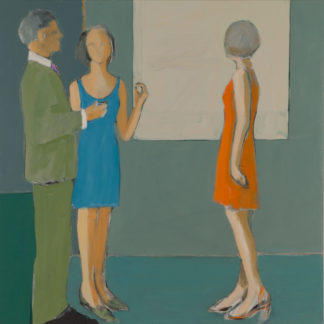 Sarah Benham, "The Pink Tie," oil on canvas