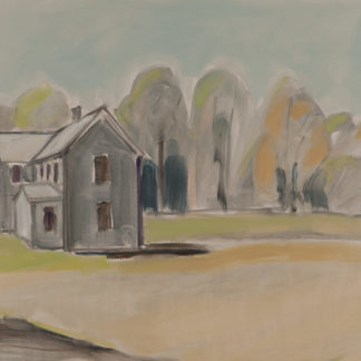 Sarah Benham, "Tidewater Farmhouse," oil on canvas