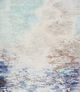 Laura Fayer, "Pursuit of Happiness," acrylic, oil, paper collage on canvas
