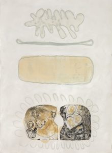 Mary Manning, "Libra," mixed media, monoprint, encaustic on paper