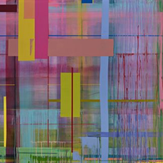 Jeanette Fintz, "Plaid Series: Romancer," acrylic on canvas