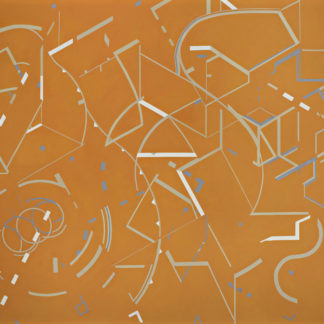Jeanette Fintz, "Clockwork Orange," acrylic on canvas