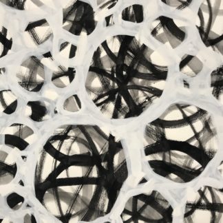 Karen Tompkins, "Bubble Double 14," gouache on printing paper