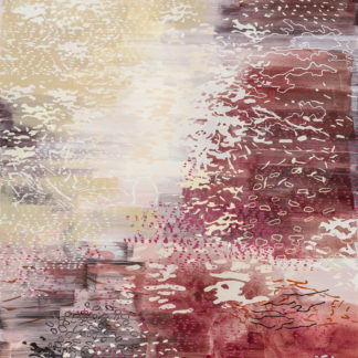 Laura Fayer, "Good Fortune," acrylic and Japanese paper on canvas