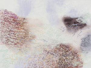 Laura Fayer, "Heart and Soul," acrylic and Japanese paper on canvas