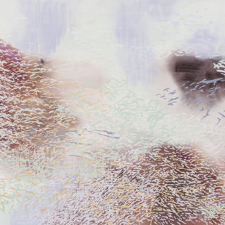 Laura Fayer, "Heart and Soul," acrylic and Japanese paper on canvas