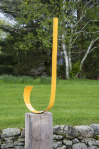 Joe Gitterman, "On Point Hook", stainless steel, painted