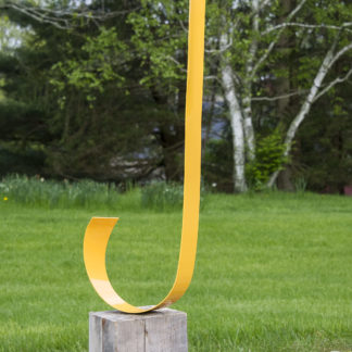 Joe Gitterman, "On Point Hook", stainless steel, painted