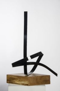Joe Gitterman, "Steel Black 2," steel, painted