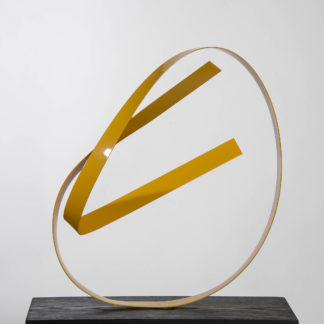 Joe Gitterman, "Steel Yellow 3," steel, painted