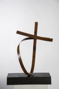 Joe Gitterman, "Steel Rust 3," steel, clear coated