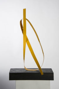 Joe Gitterman, "Steel Yellow 2," steel, painted