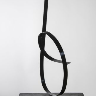 Joe Gitterman, "Steel Black 6," steel, painted