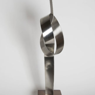 Joe Gitterman, "Up Knot," stainless steel, mirrored