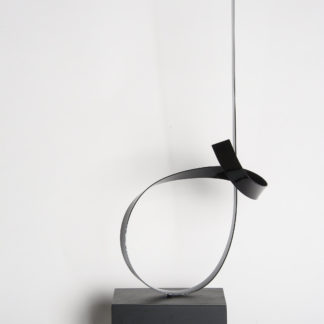 Joe Gitterman, "Steel Black 1", steel, patinated