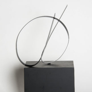 Joe Gitterman, "Steel Black 7," steel, clear coated