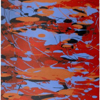 Cloud Koi Red Blue Sienna II