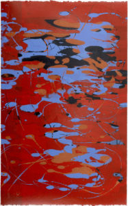 Cloud Koi Red Blue Sienna I
