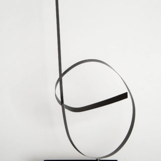 Joe Gitterman, "Steel Silver 4," steel, clear coated