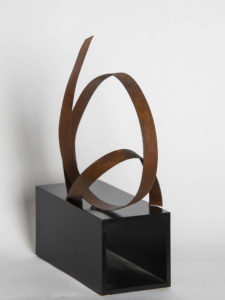 Joe Gitterman, "Steel Rust 5," steel, clear coated