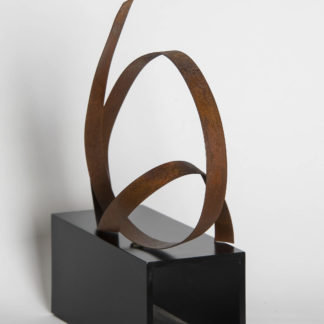 Joe Gitterman, "Steel Rust 5," steel, clear coated