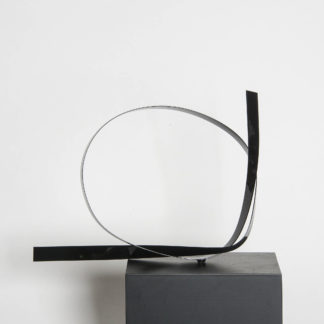 Joe Gitterman, "Steel Black 8," steel, clear coated