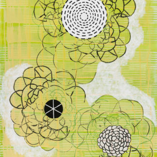 Laura Fayer, "Libra 105," acrylic, collage on paper