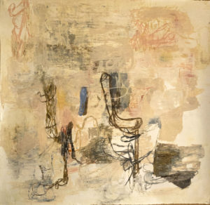 Deborah Dancy, "Handmaiden's Tale," oil pastel on paper