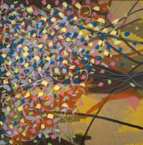 Zemma Mastin White, "Indraft," flashe paint on canvas