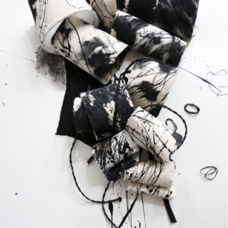 Bette Klegon Halby, "Opus #3," mixed media on Arches 140 lb. hot press paper