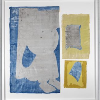 Eugene Brodsky, "W2 F1," ink on silk; framed