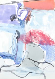 Reflections VI, Claudia Mengel, work on paper, monotype