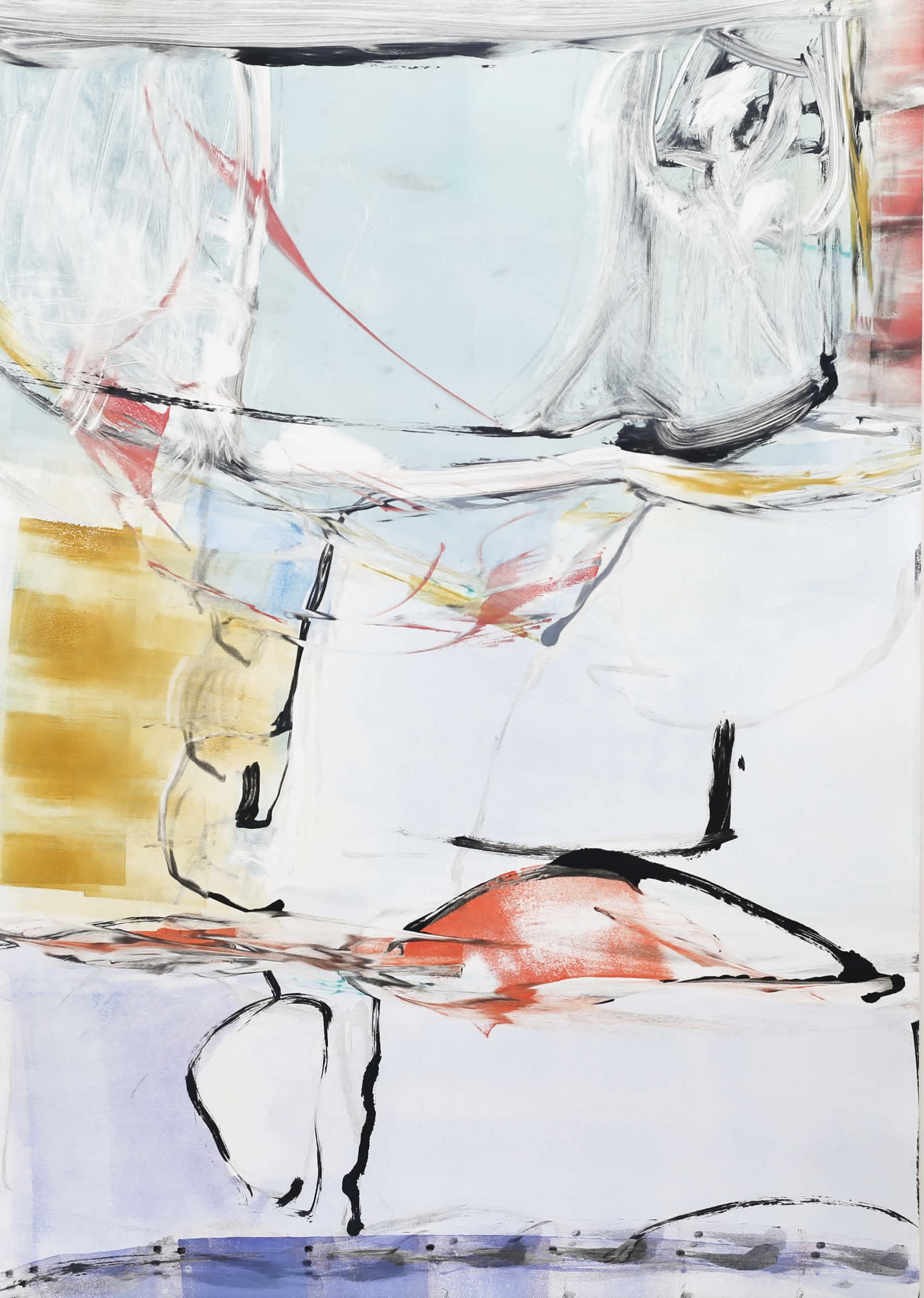 Reflections VIII, Claudia Mengel, work on paper, monotype