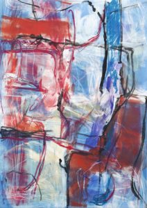 Claudia Mengel, "Reflections XV," monotype