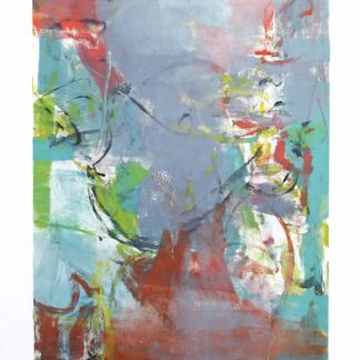 Threads of Pink III, Claudia Mengel, work on paper, monotype