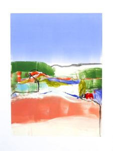 Barcelona I, Claudia Mengel, work on paper, monotype