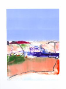 Barcelona II, Claudia Mengel, work on paper, monotype
