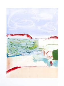 Barcelona V, Claudia Mengel, work on paper, monotype
