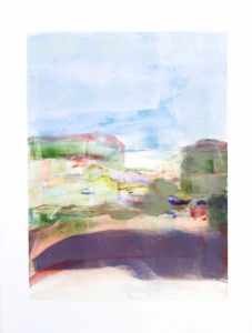 Barcelona VI, Claudia Mengel, work on paper, monotype