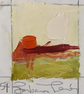 Pandemic Portraits No.54, Barbara Leiner, painting, oil on canvas