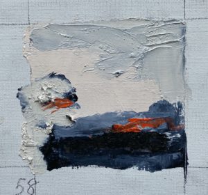 Pandemic Portraits No. 58, Barbara Leiner, painting, oil on canvas