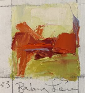 Pandemic Portraits No. 53, Barbara Leiner, painting, oil on canvas